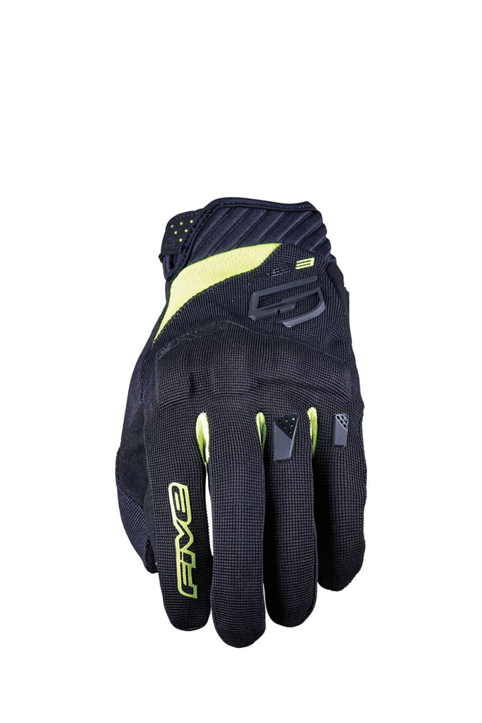 FV0222161611 Guanti Street Five RS3 Evo nero / giallo fluo