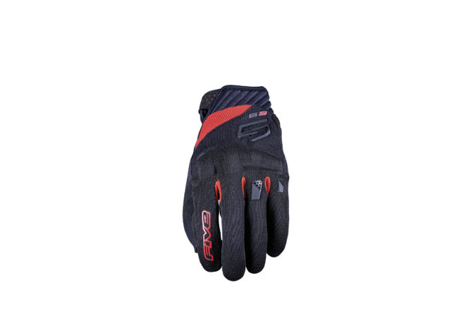 FV0222161808 Guanti Street Five RS3 Evo nero / rosso S
