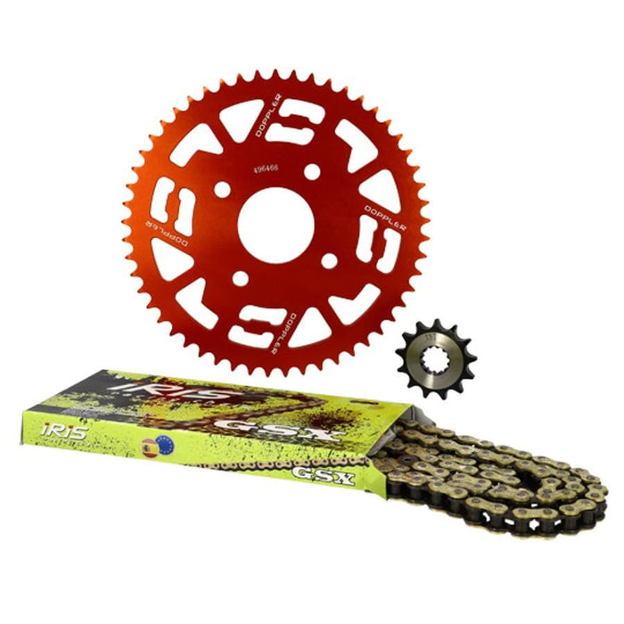 CGN503785 Kit Catena alluminio rosso 13x53 - 420 Doppler Yamaha TZR / X-Power dopo 1998