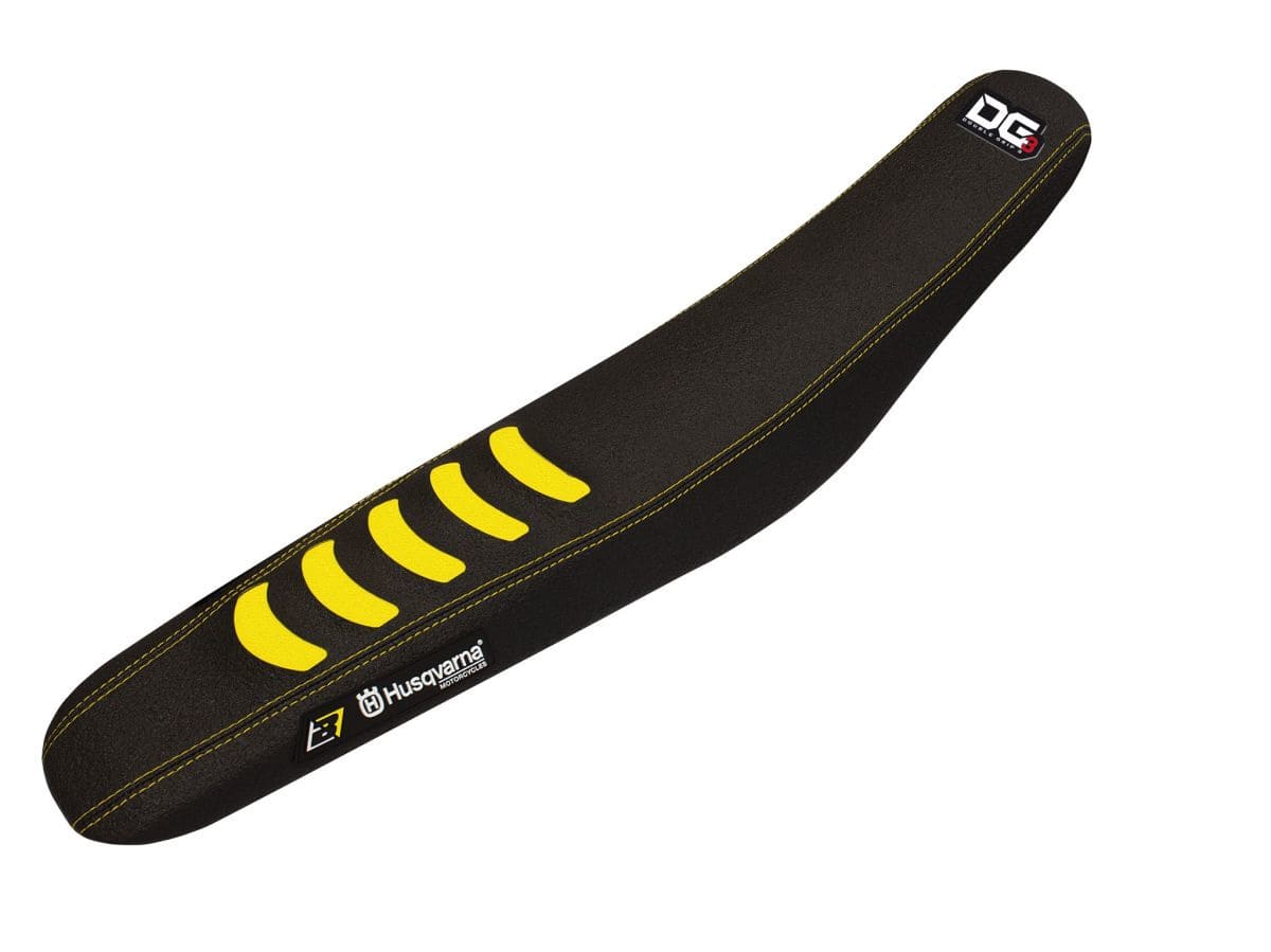 BB-08212990 Coprisella Blackbird Double Grip 3 Husqvarna 2019-2022 nero / giallo, COD: BB-08212990