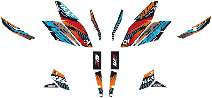 BB-43010301 Kit deco carena Blackbird One Race KTM Duke