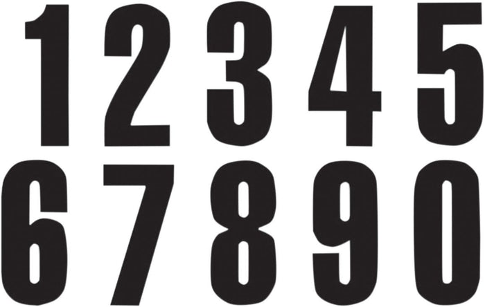 BB-43100745 Adesivo numero gara Blackbird #7 13x7cm nero, COD: BB-43100745