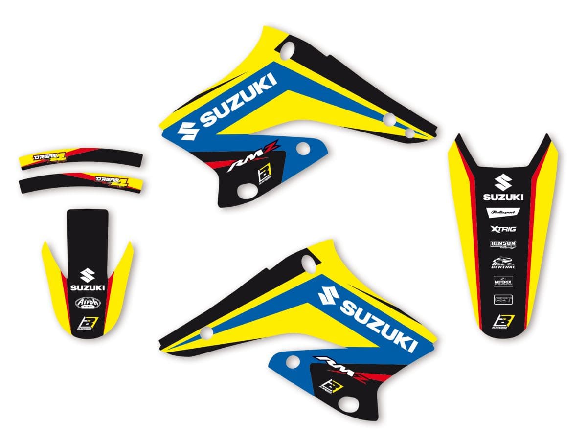 BB-43025744 Blackbird Dream 4 RM-Z 250 2004-2006 fairing deco kit