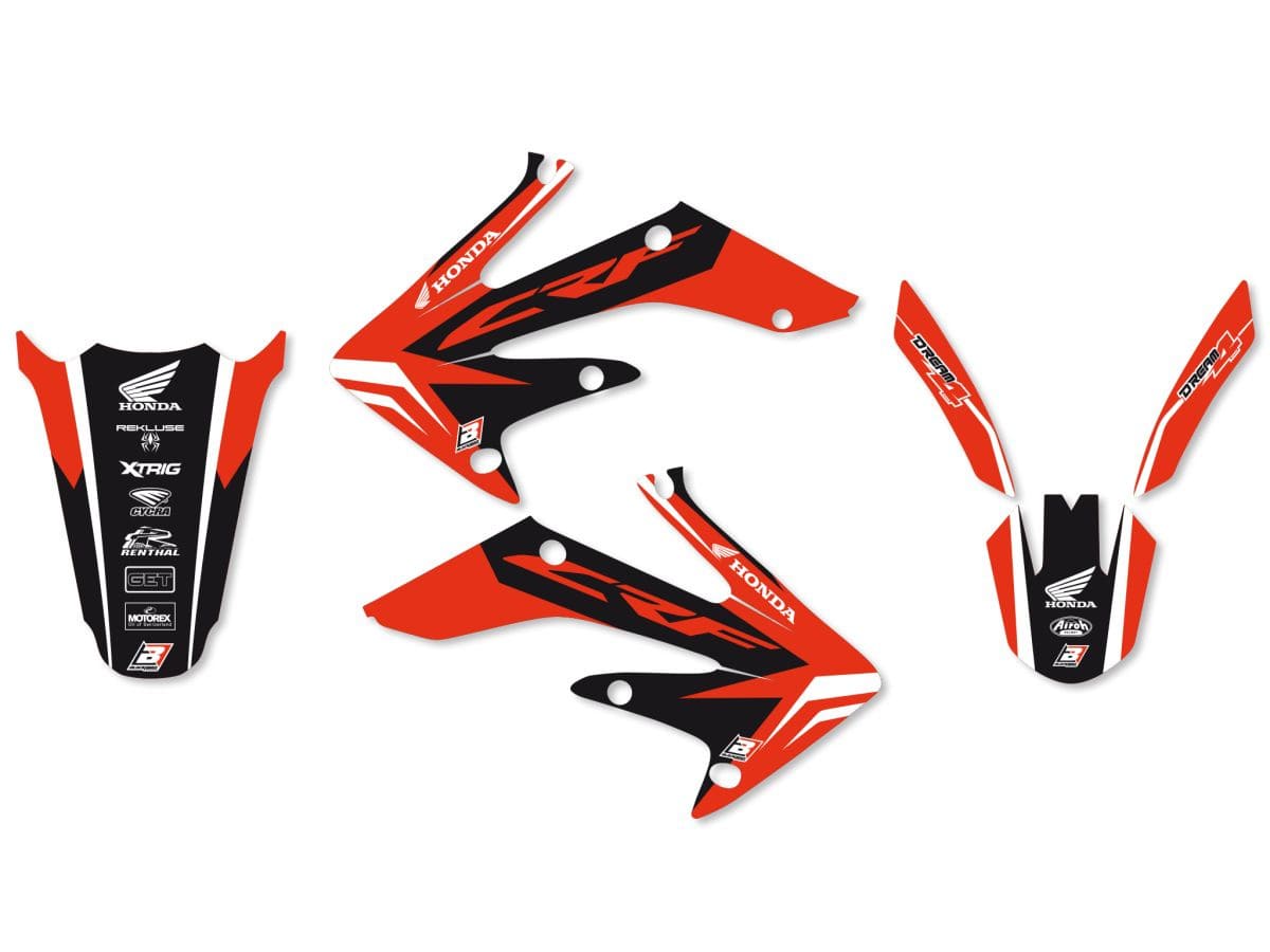 BB-43025763 Kit deco carena con coprisella Blackbird CRF 250 2004-2009, COD: BB-43025763