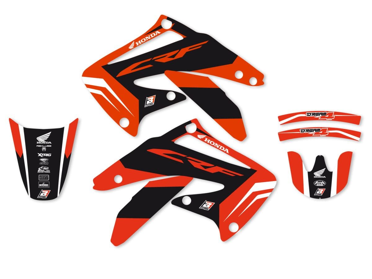 BB-43025767 Fairing deco kit with seat cover Blackbird CRF 450 2002-2004