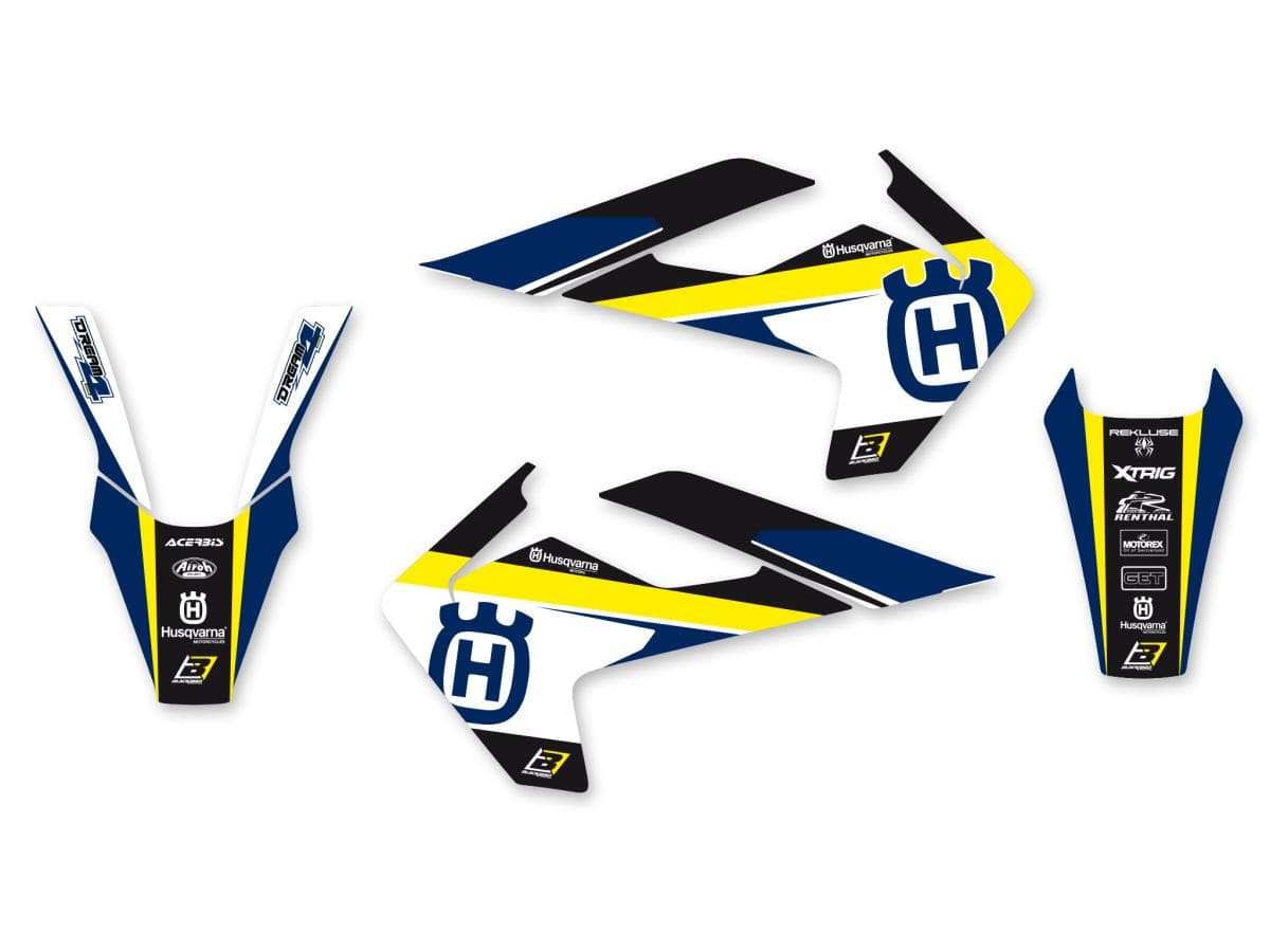 BB-43025774 Kit deco carena con coprisella Blackbird Husqvarna FC / TC 2016-2018, COD: BB-43025774