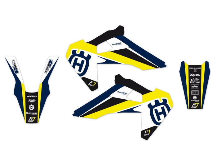 BB-43025775 Kit deco carena con coprisella Blackbird Husqvarna FC / TC 2019-2022, COD: BB-43025775