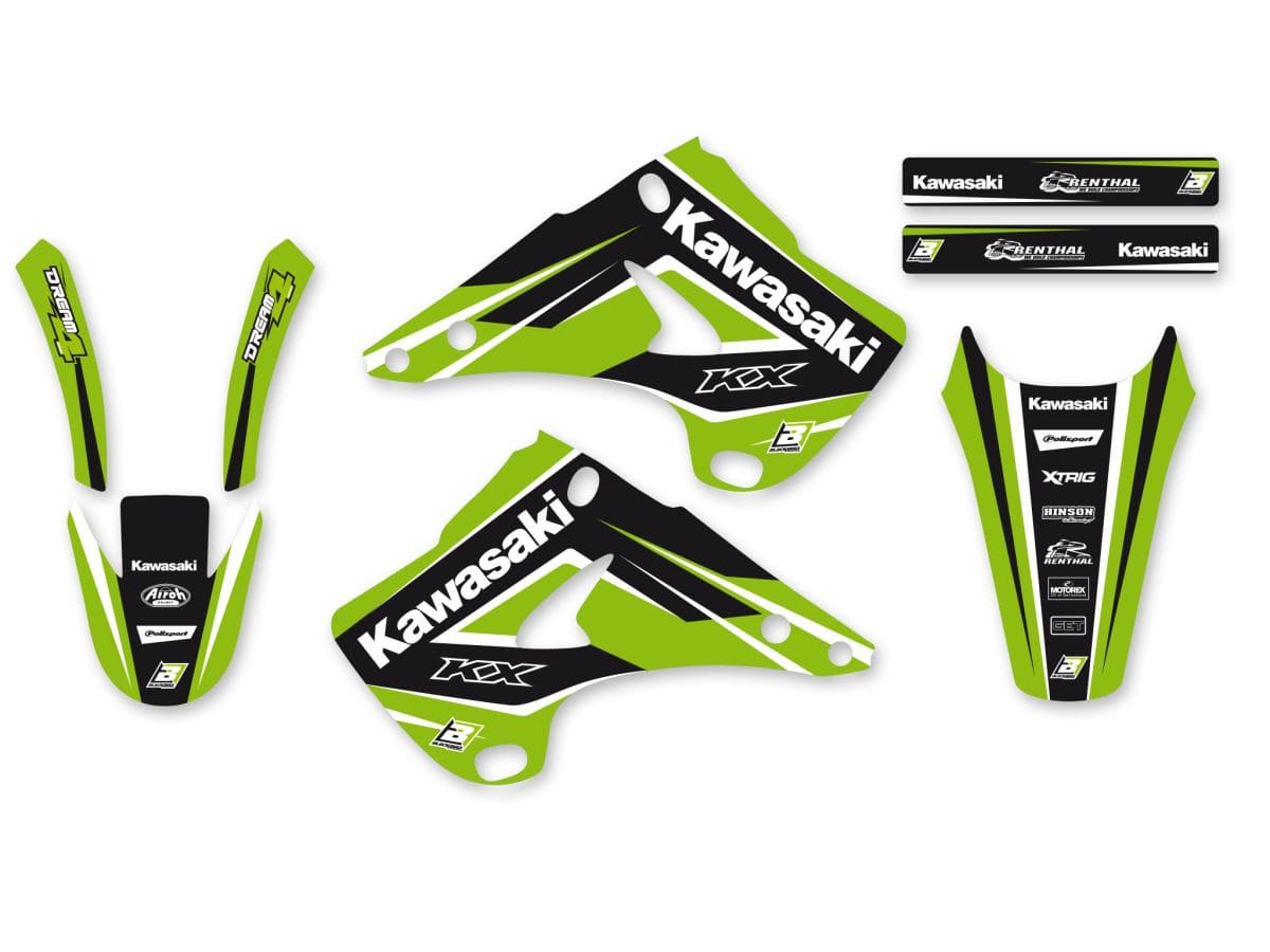 BB-43025780 Fairing deco kit with seat cover Blackbird KX 125 2003-2008