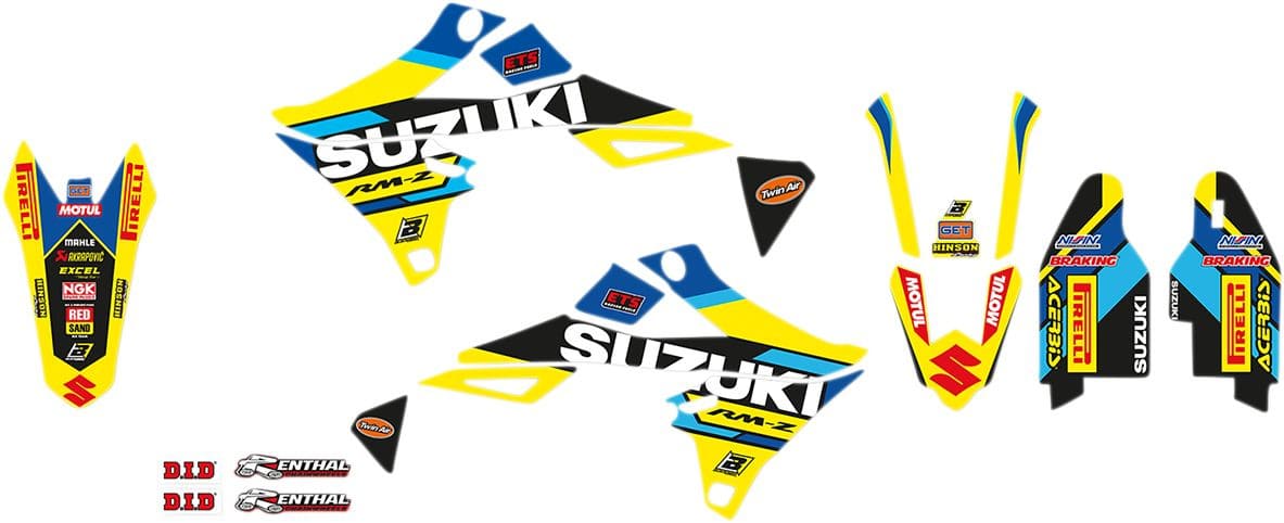 BB-43025883 Kit deco carena completo Blackbird Replica Suzuki World RM-Z 250 / 450 dopo 2018