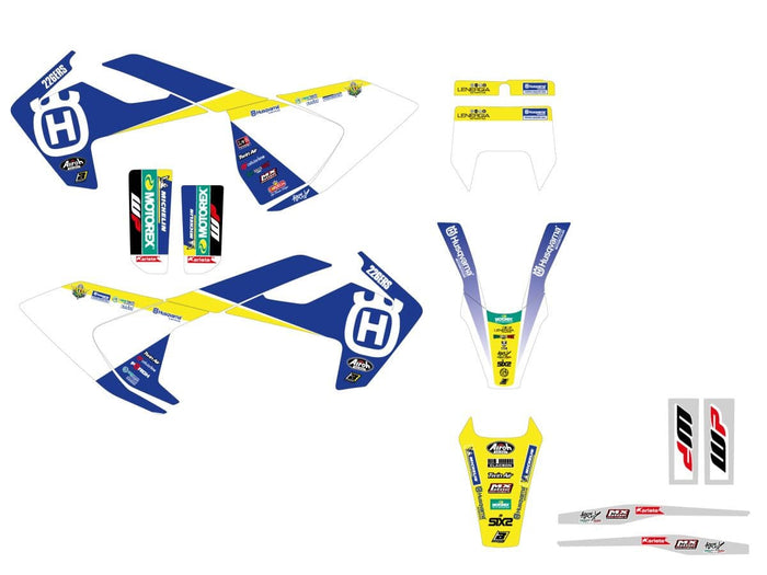 BB-43026673 Kit deco carena Blackbird Husqvarna Trophy 2021 con coprisella FC / TC 2016-2018
