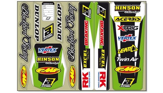 BB-43201913 Kit deco carena universale Blackbird verde, COD: BB-43201913