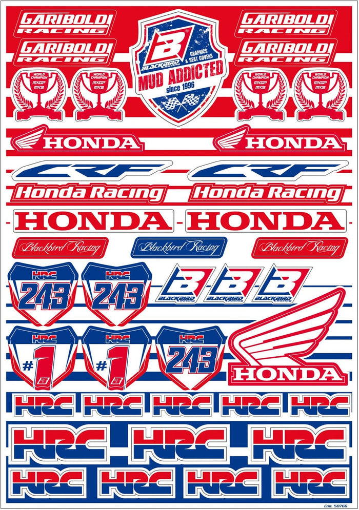 BB-43201996 Set adesivi Blackbird Honda Gariboldi, COD: BB-43201996