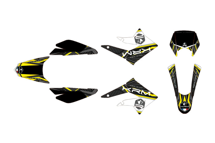 KR550F Kit deco carena KRM giallo Derbi X-treme 2011 - 2017, COD: KR550F