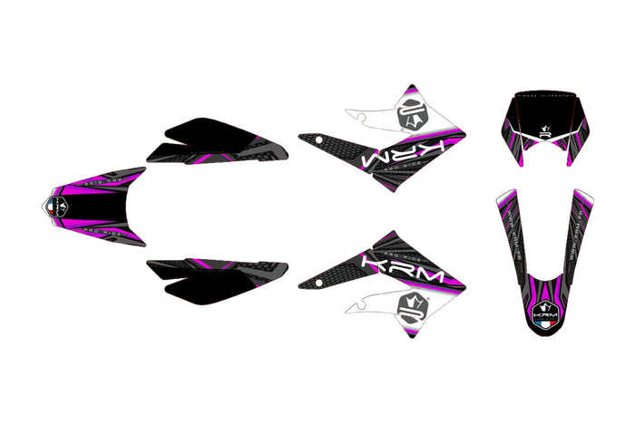 KR553F Kit deco carena KRM viola Derbi X-treme 2011 - 2017, COD: KR553F
