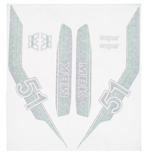CGN515512 Kit adesivi verde MBK 51 (8 pezzi), COD: CGN515512