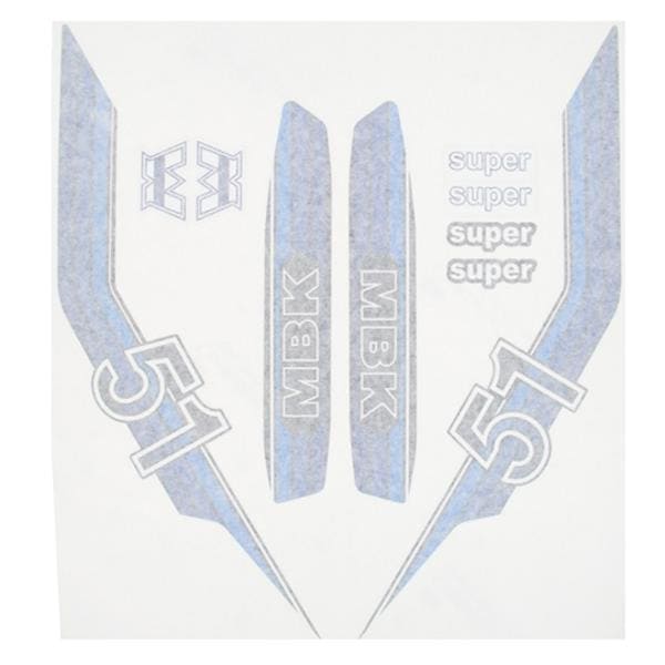 CGN515513 Kit adesivi blu MBK 51 (8 pezzi)