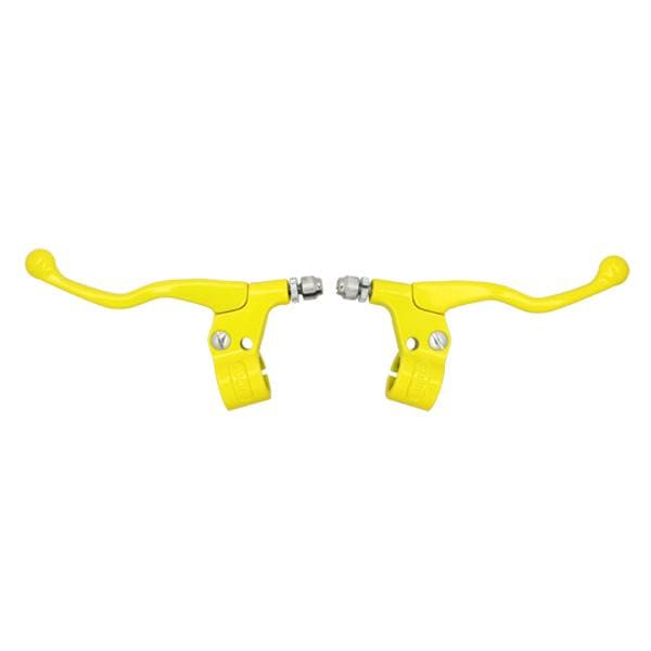 CGN519812 Leva freno corto con supporto alluminio giallo (x2), COD: CGN519812