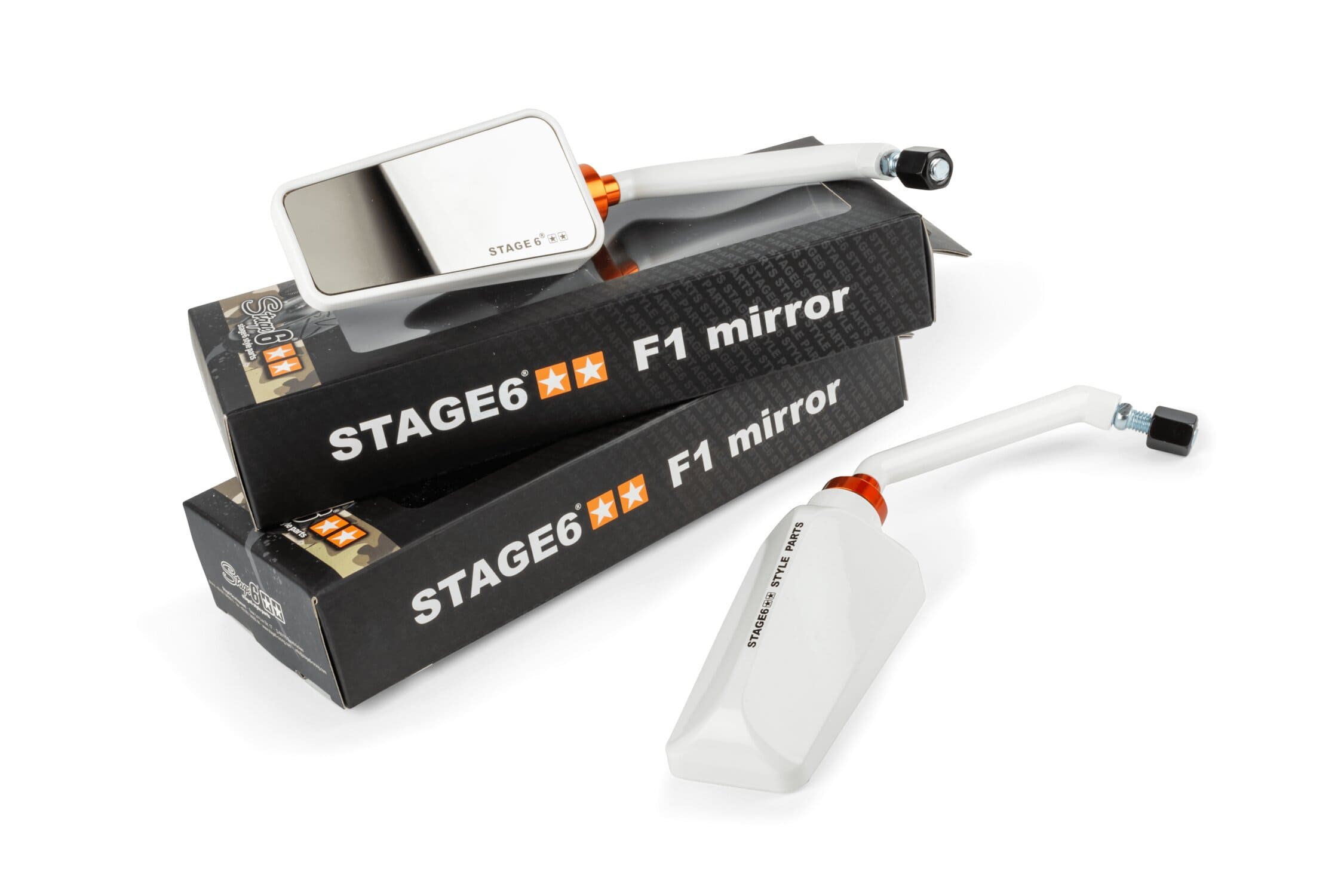 S6-SSP630/PACK-WH Set specchietti F1 Stage6 bianco, COD: S6-SSP630/PACK-WH