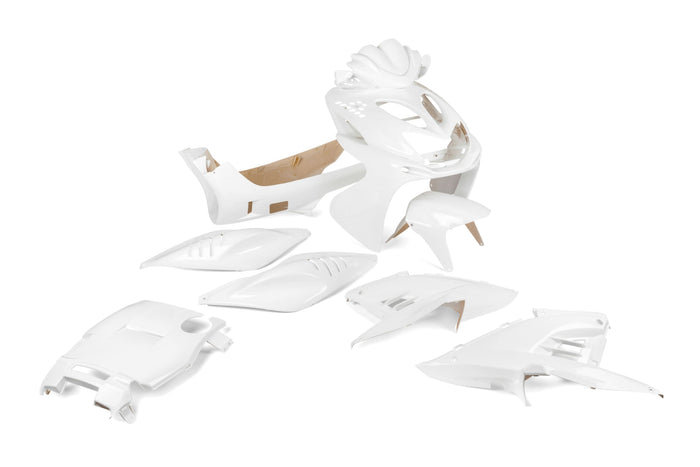 str-901/wh set carene da 11 pezzi str8 bianche x yamaha aerox, COD: STR-901/WH
