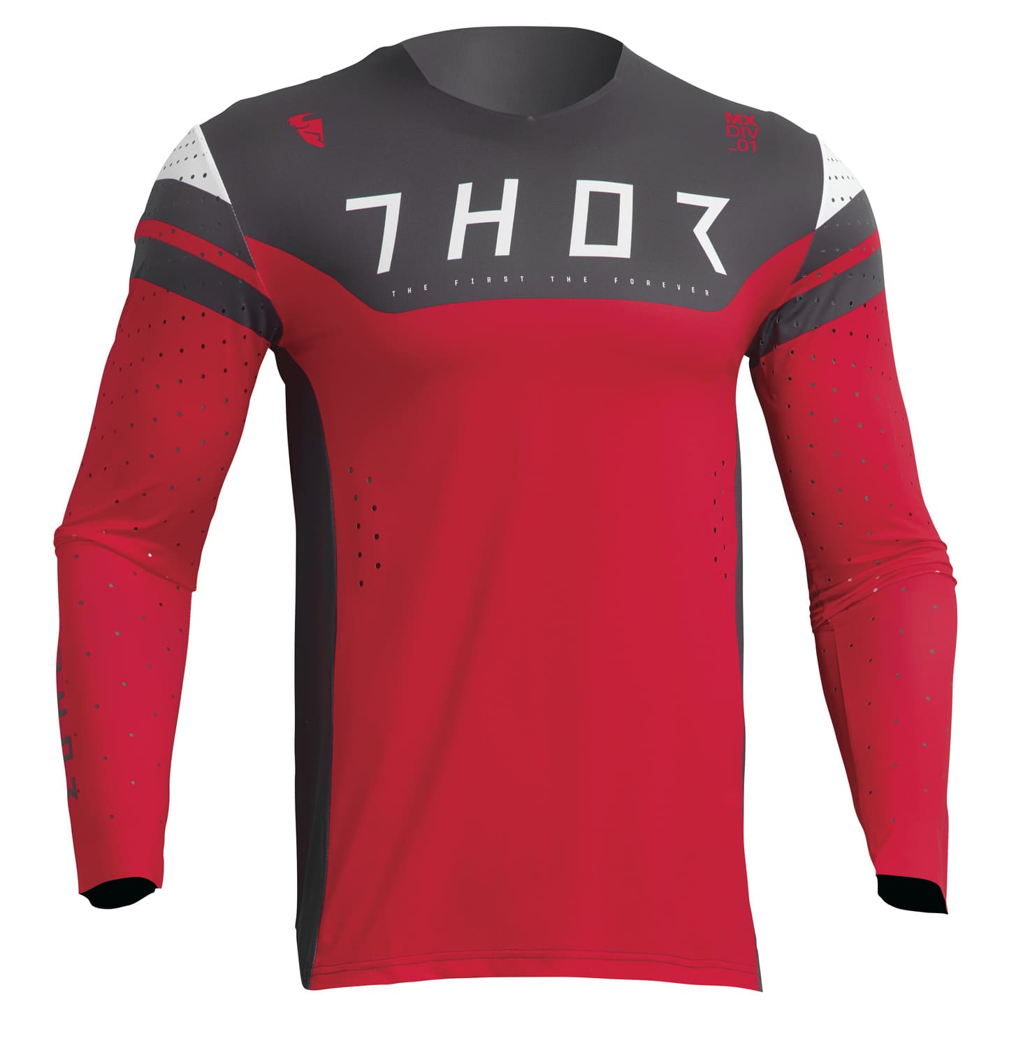 TH29107021 Maglia cross Thor Prime Rival rosso / antracite 2X