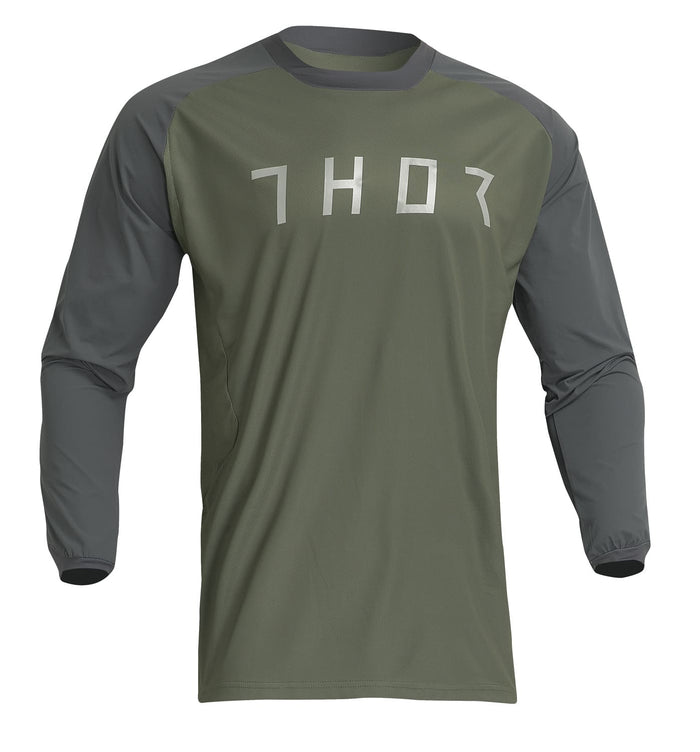 TH29107171 Maglia cross Thor Terrain verde oliva / antracite 3X
