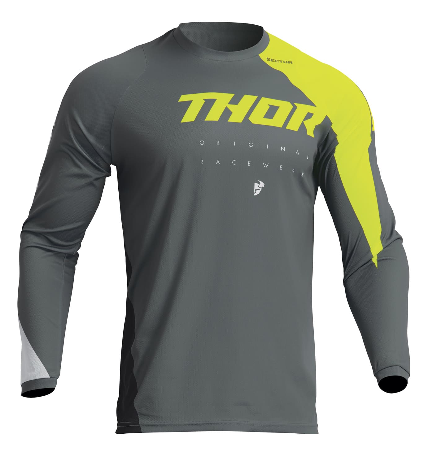 TH29122238 Maglia cross Thor Sector Edge bambini grigio / Acid XL