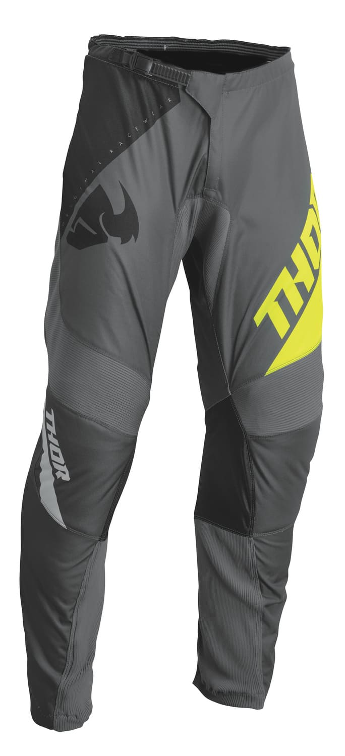TH29032200 Pantaloni cross Thor Sector Edge bambini grigio / Acid 28