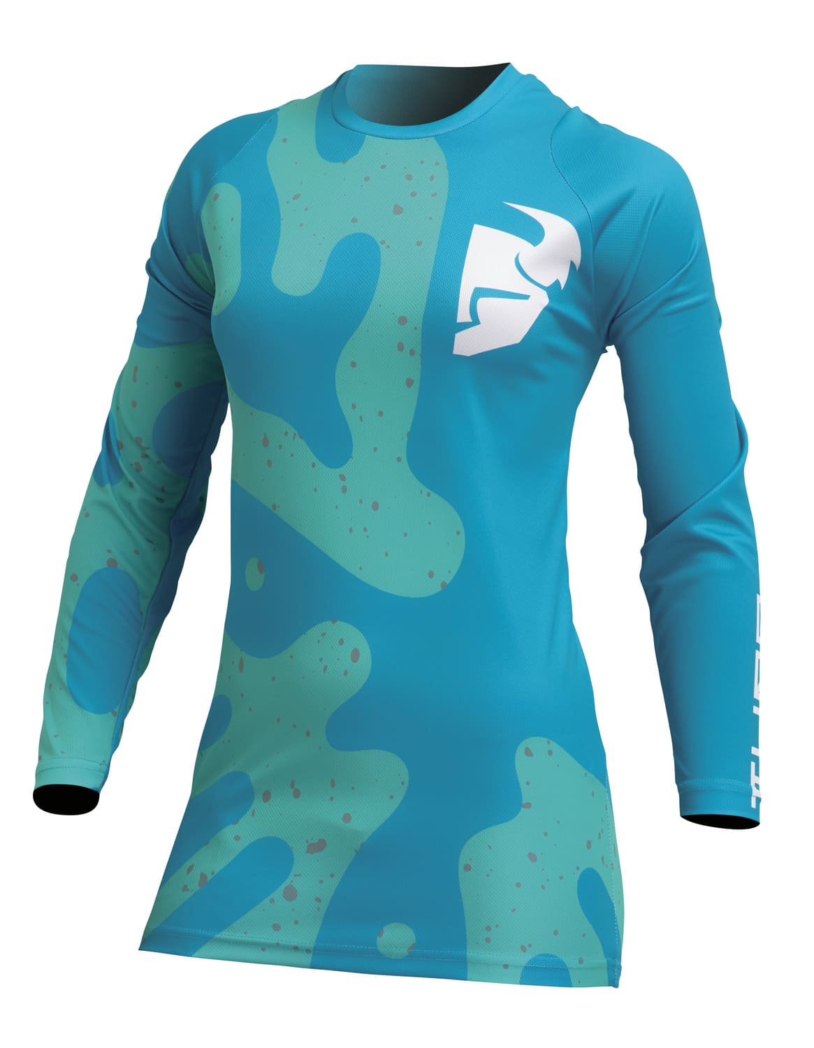 TH29110266 Maglia cross Thor Sector donna Disguise turchese / Acidqua XL