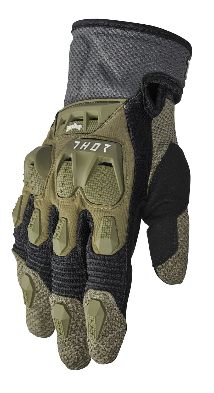 TH33307290 Guanti cross Thor Terrain verde oliva / antracite 2X
