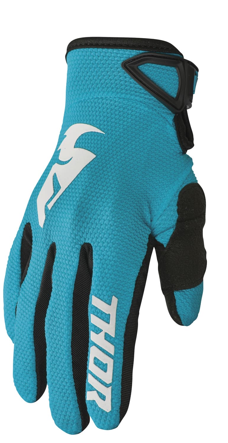 TH33310249 Guanti cross Thor Sector donna turchese XL