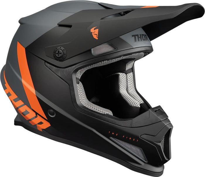 TH01107343 Casco cross Thor Sector Chev antracite / arancione 4XL