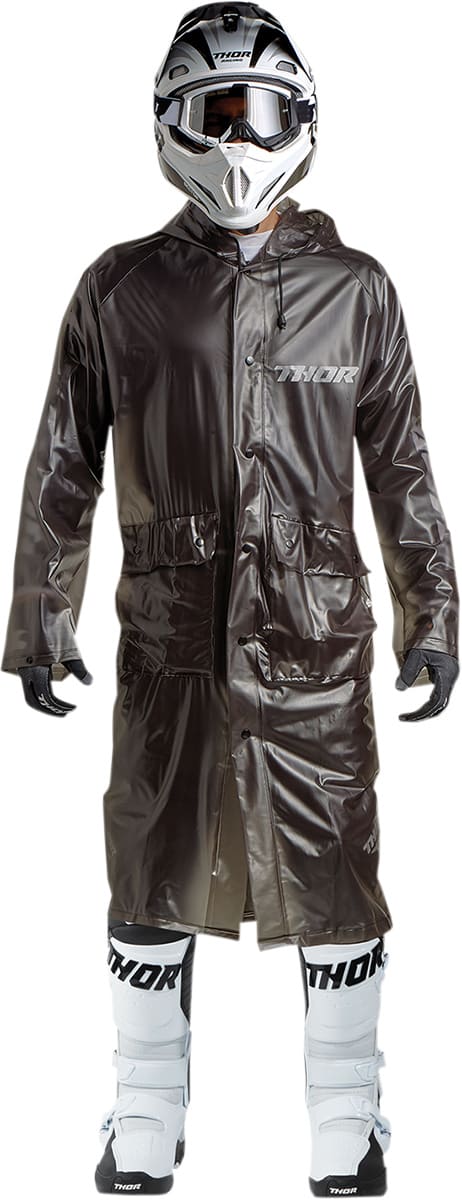 TH28540257 Giacca impermeabile lunga Thor nero ONE SIZE