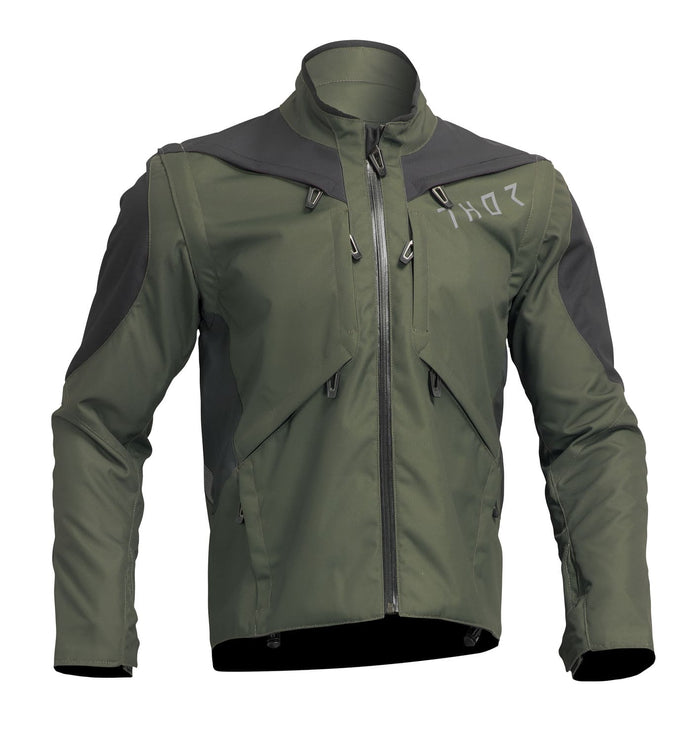 TH29200707 Giacca Thor Terrain verde oliva / antracite 3XL