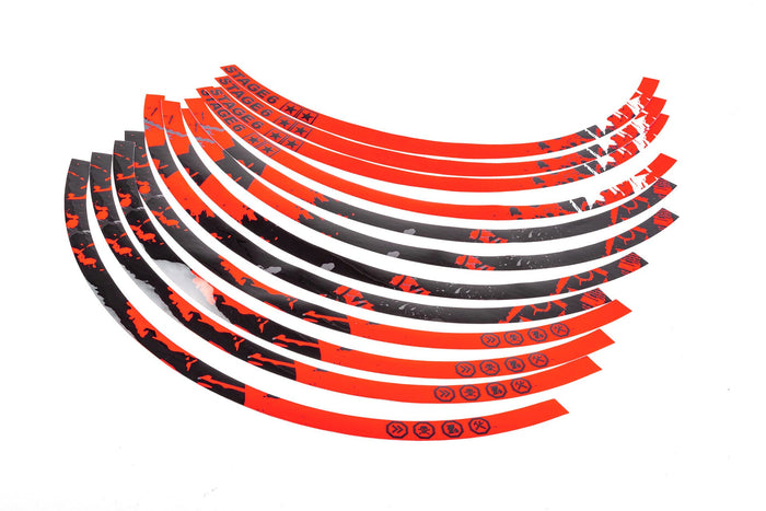 S6-0512.1/RE Kit adesivo cerchione 12" Stage6 rosso / nero, COD: S6-0512.1/RE