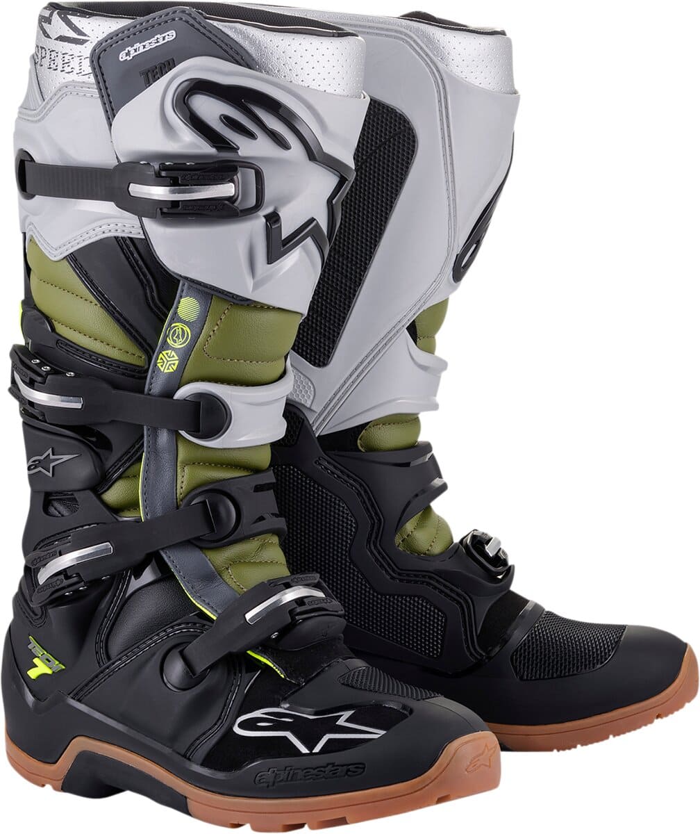 ALP34102702 Stivali Alpinestars Tech 7 Enduro noir / argent / kaki 49