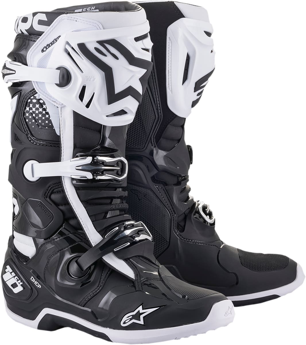 ALP34102456 Stivali Alpinestars Tech 10 noir / blanc 48
