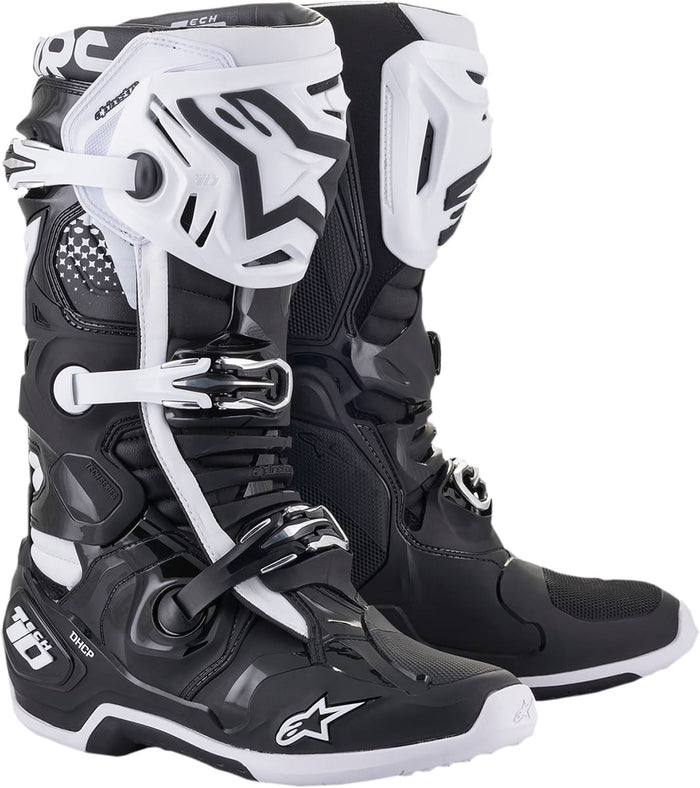 ALP34102456 Stivali Alpinestars Tech 10 noir / blanc 48