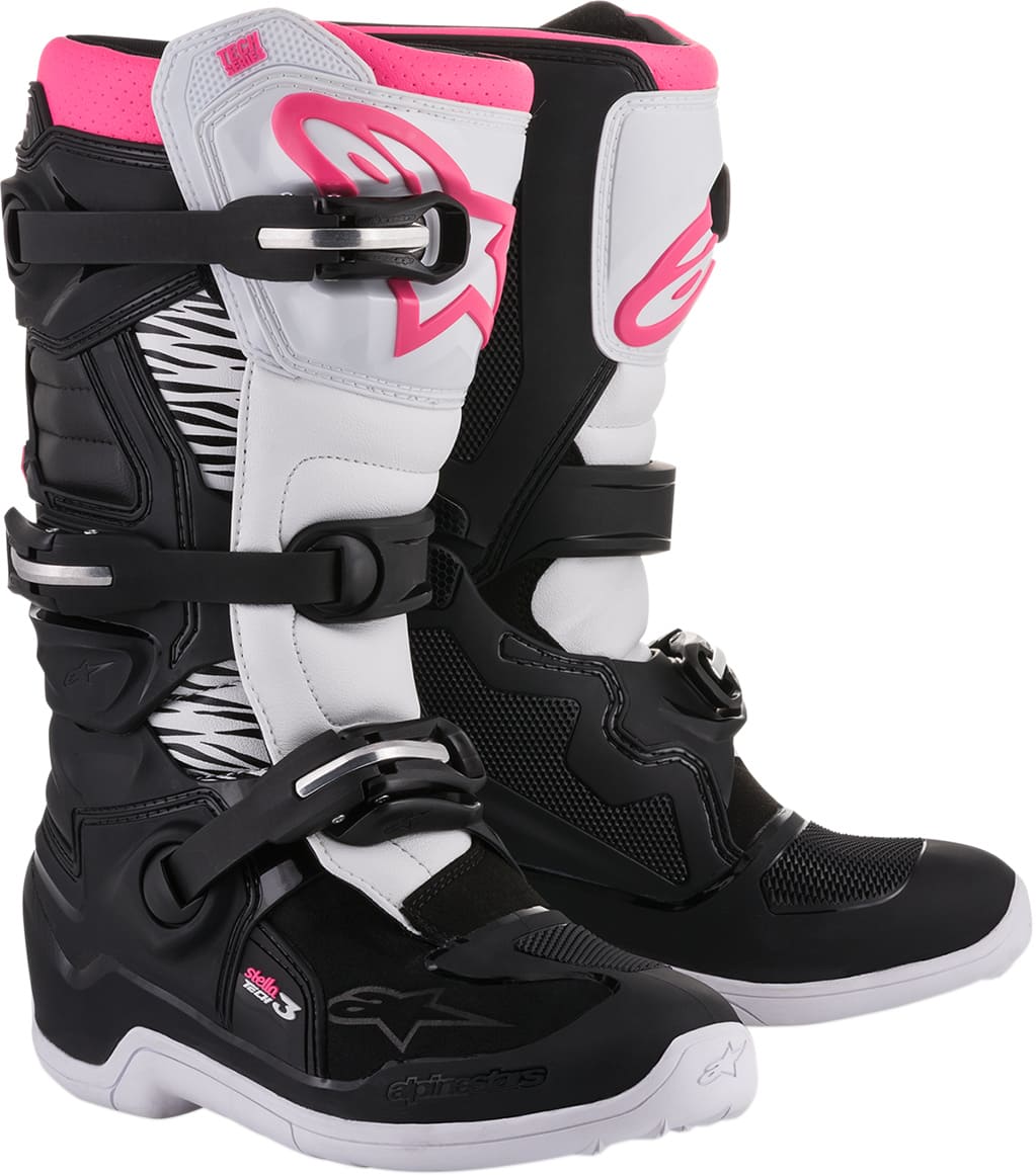 ALP34101942 Stivali Alpinestars Tech 3 Stella noir / blanc / rose 40,5