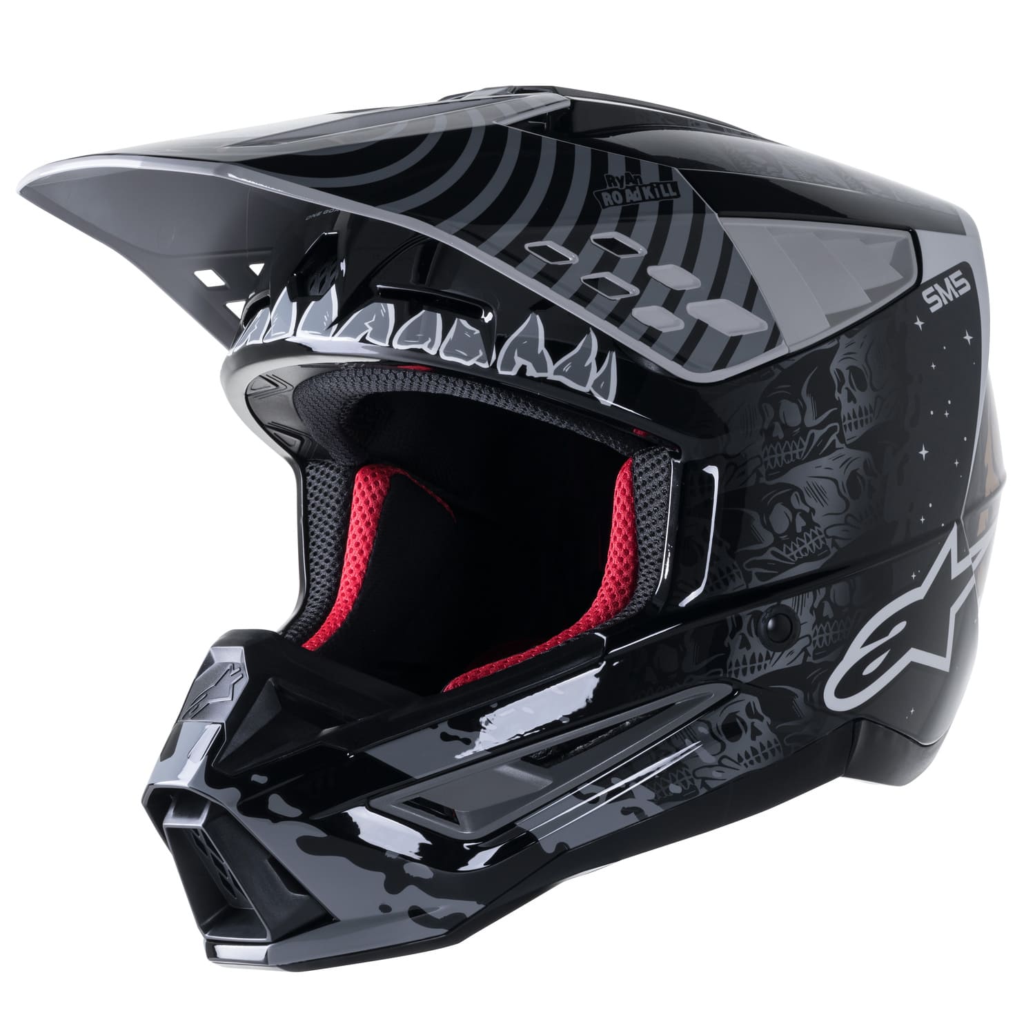 ALP1107960 Alpinestars SM5 Solar Flare MX Helmet Black/Grey/Gold XL