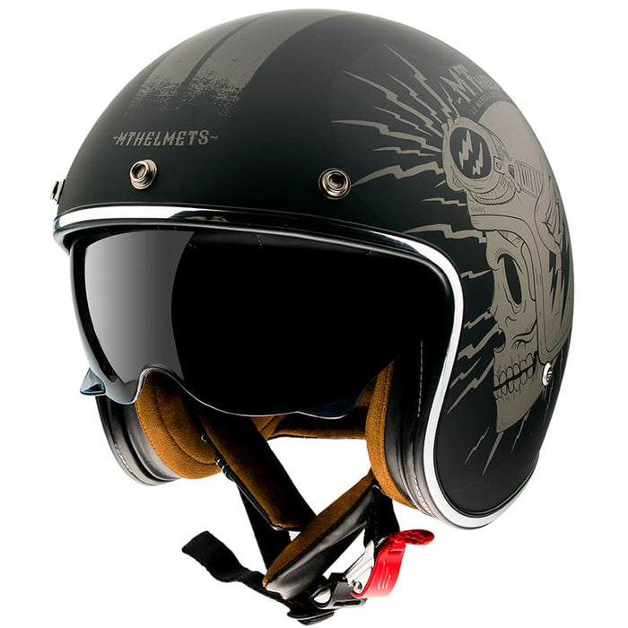 MT-162575 Casco jet MT Le Mans 2 SV Diler grigio opaco XXL