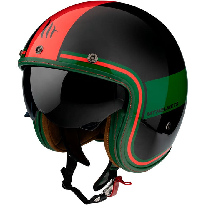 MT-180994 Casco jet MT Le Mans 2 SV Tant nero / rosso / grigio lucido XXL (2XL)