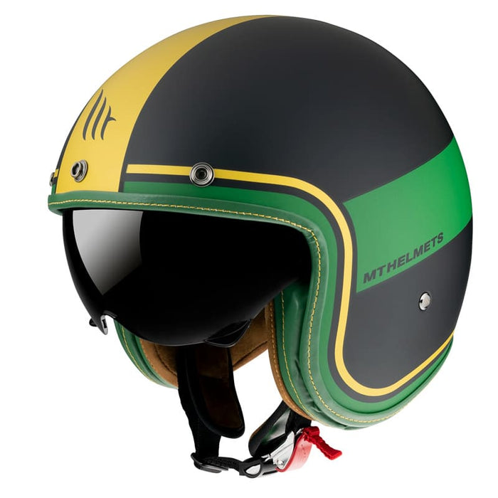 MT-172305 Casco jet MT Le Mans 2 SV Tant nero / giallo / verde opaco XXL (2XL)