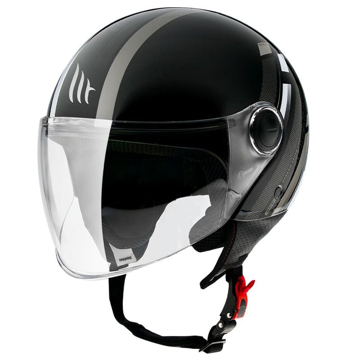 MT-160118 Casco jet MT Street Scope nero / grigio lucido XL
