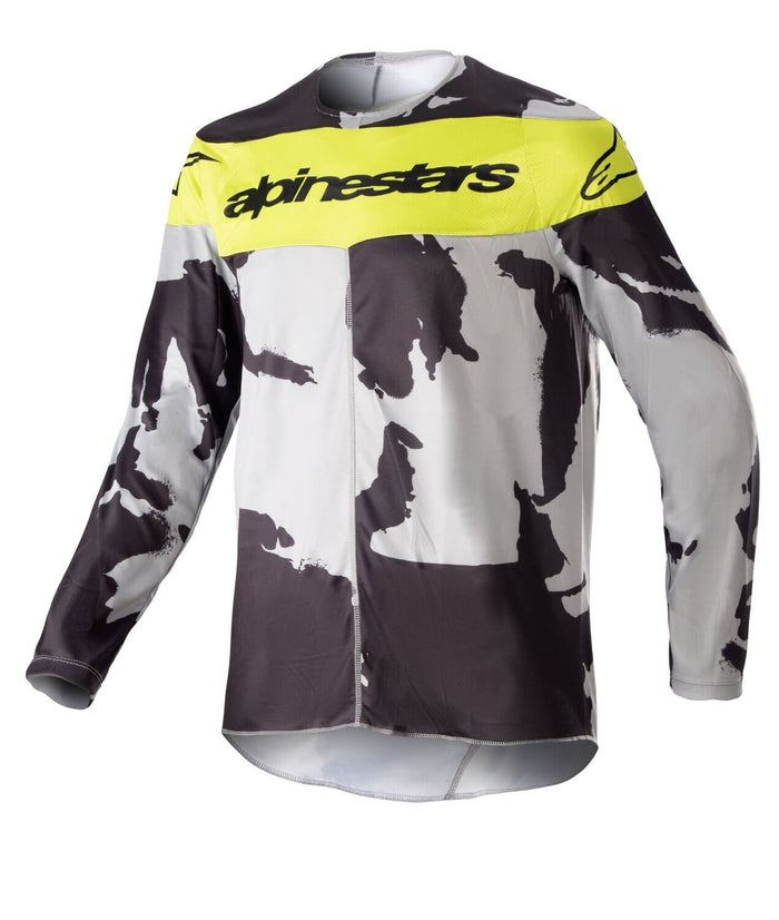 ALP29122300 Maglia MX Alpinestars Kids Racer Tactical camouflage/giallo fluo XL