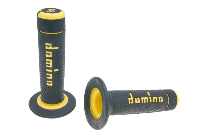 CGN490373 Manopole Cross 2 componenti Domino A020 nero / Giallo - Billaricambi SRLS
