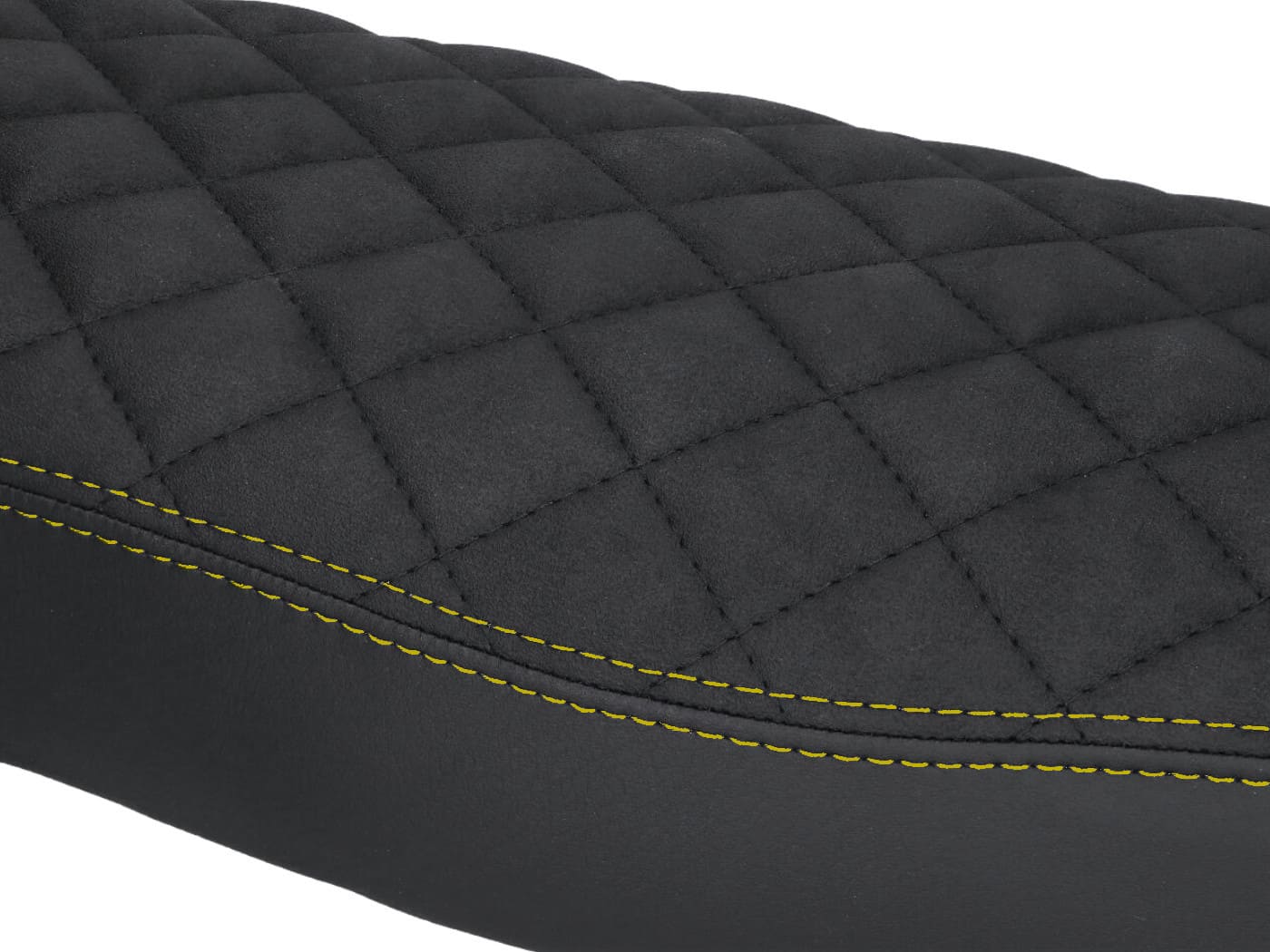 STT49207 Coprisella Schmitt trapuntato nero / giallo Simson S50 / S51 / S70, COD: STT49207
