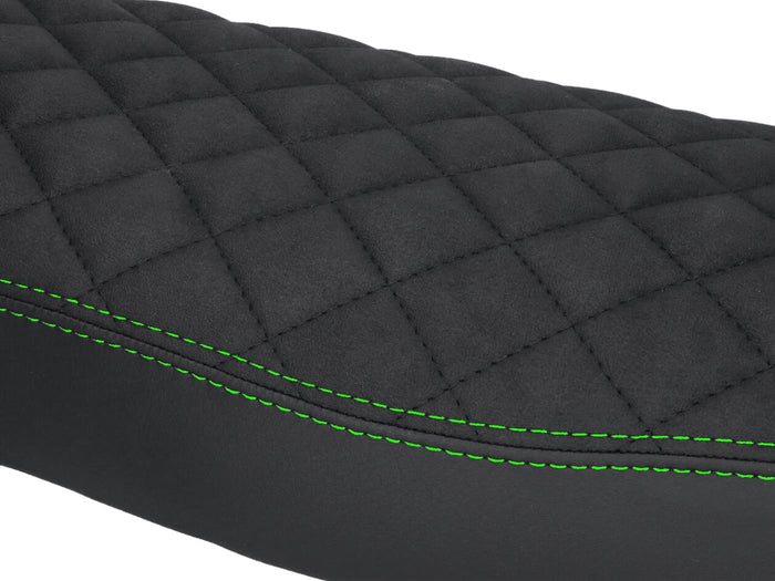 STT49205 Coprisella Schmitt trapuntato nero / verde Simson S50 / S51 / S70