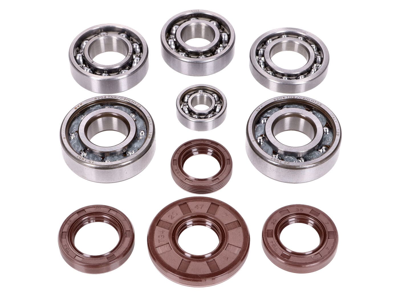 STT49267 Set di cuscinetti Schmitt Racing TN9 gabbia in polimero C4 Simson M500, COD: STT49267