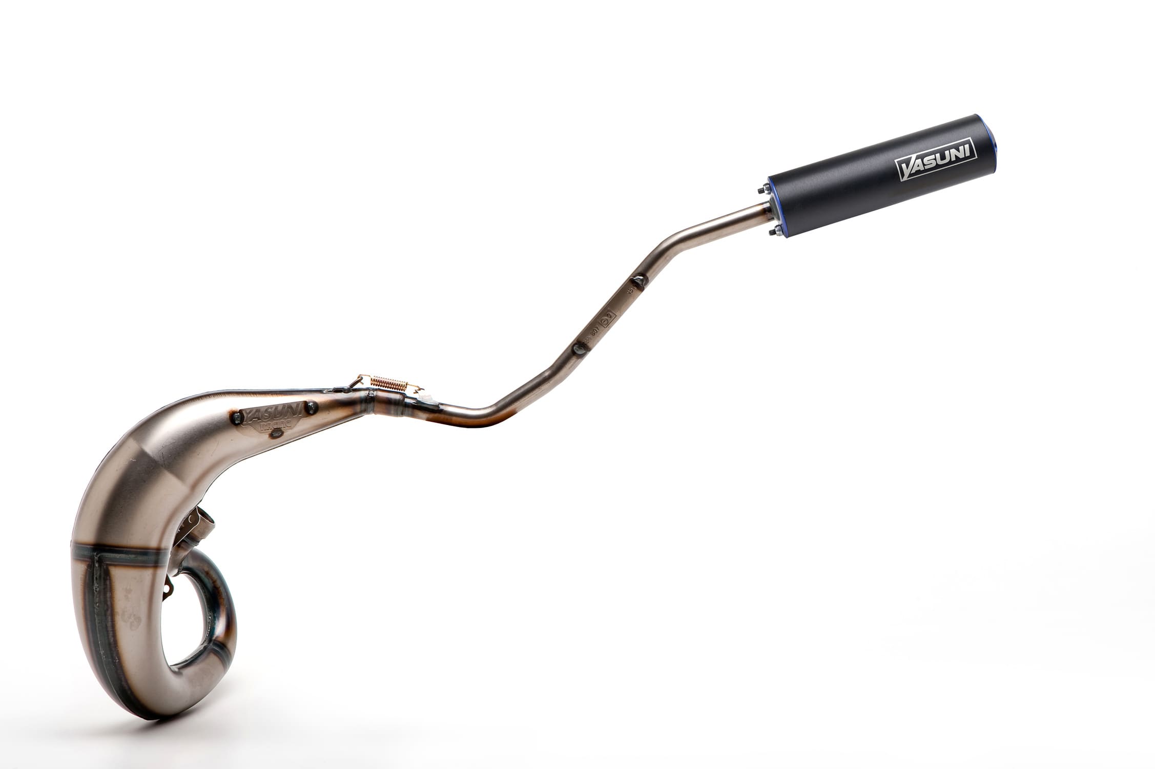 YAS807TA-25 Yasuni Cross ML Exhaust Black / Blue Yamaha DT 50