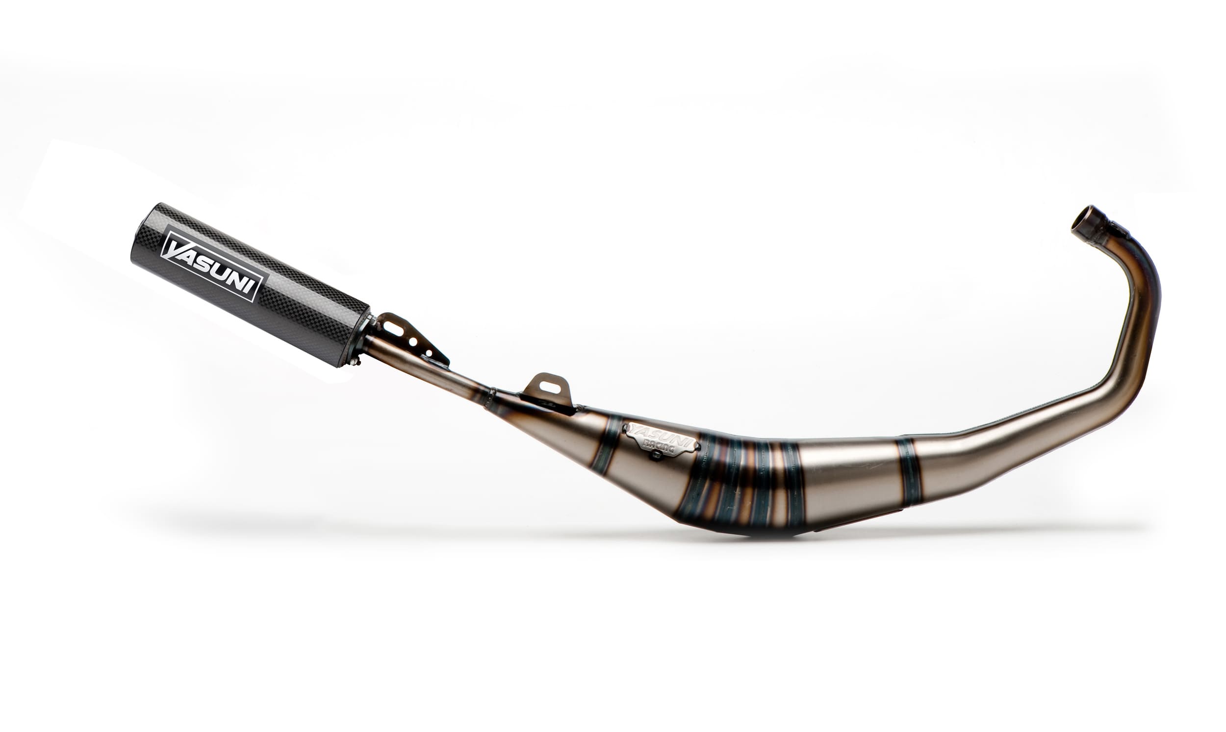 YAS808TC Pot d'échappement Yasuni R1 Carbone Supermotard Minarelli AM6, COD: YAS808TC